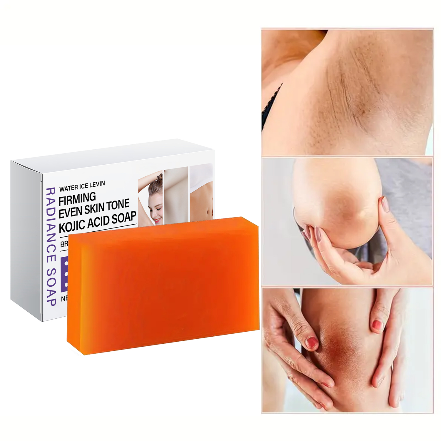 Kojic Acid Soap - 코직산 탄력 비누, 강황, 레티놀, 비타민