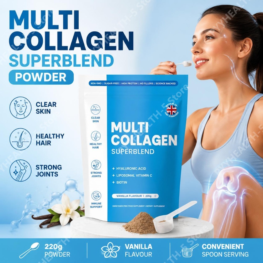 Vitamin C Powder - 멀티 콜라겐 슈퍼블렌드 파우더 (히알루론산, 리포좀