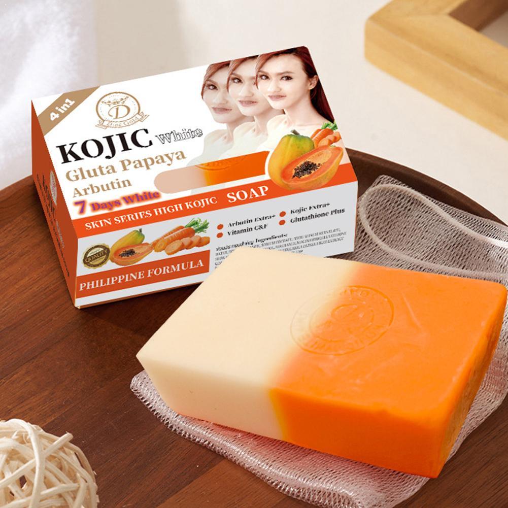 Kojic Acid Soap - 파파야 & 강황 수제 비누 코직산
