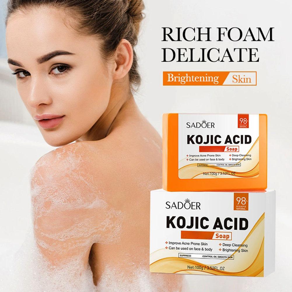 100g 코직산 비누 페이스 바디 딥 클렌징 브라이트닝 - Kojic Acid Soap 리뷰 및 가격