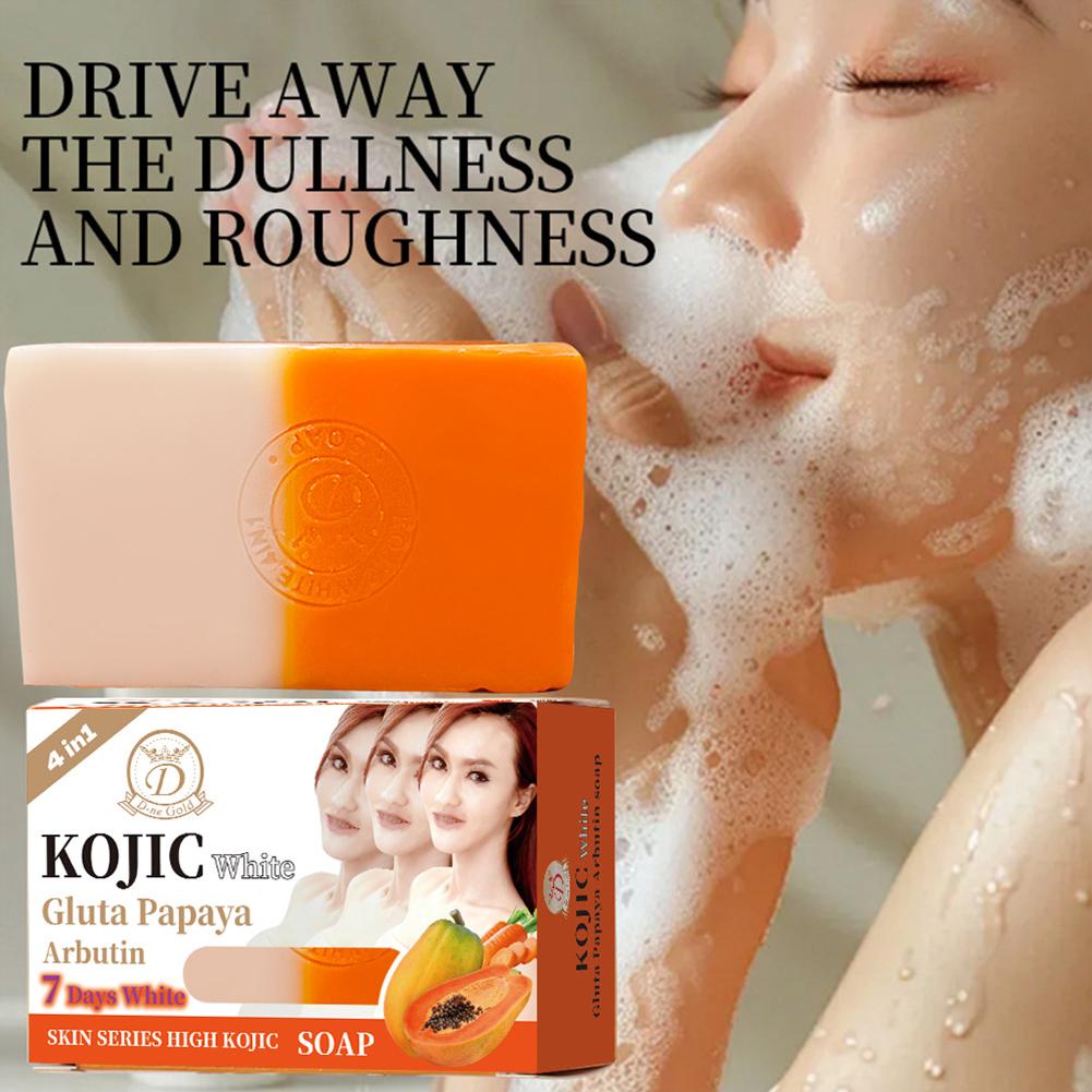 160g 파파야 코직산 에센셜 오일 비누, 비타민 C  - Kojic Acid Soap 리뷰 및 가격